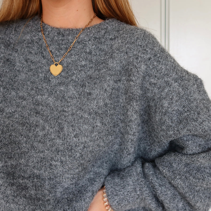 PULL ELIO GRIS FONCÉ