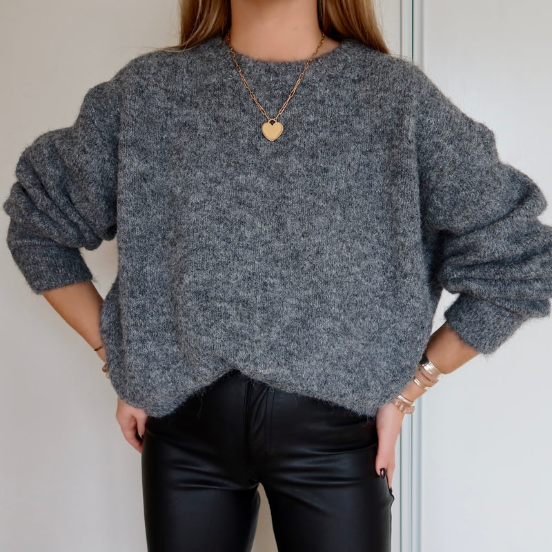 PULL ELIO GRIS FONCÉ