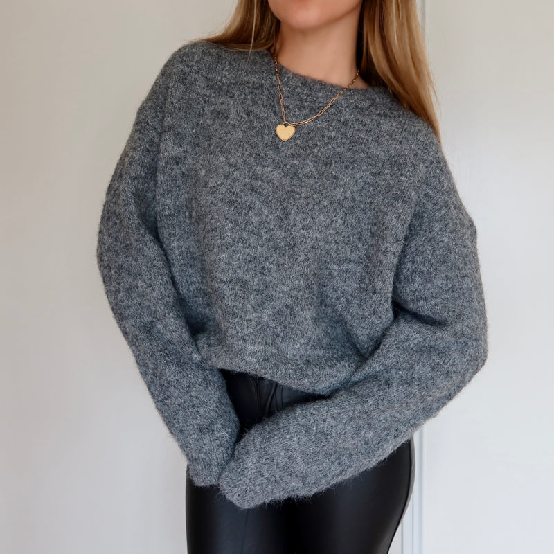 PULL ELIO GRIS FONCÉ