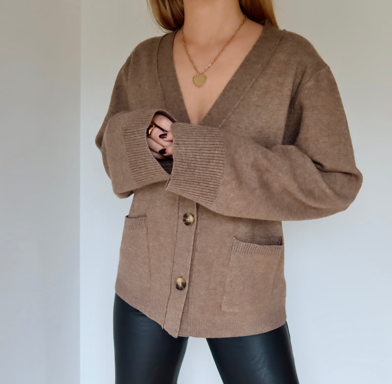 GILET JANE TAUPE