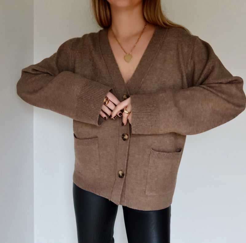 GILET JANE TAUPE