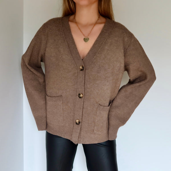 GILET JANE TAUPE