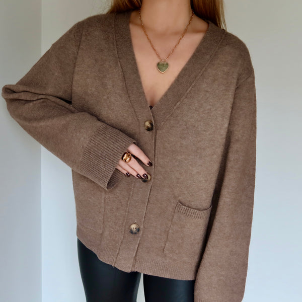 GILET JANE TAUPE