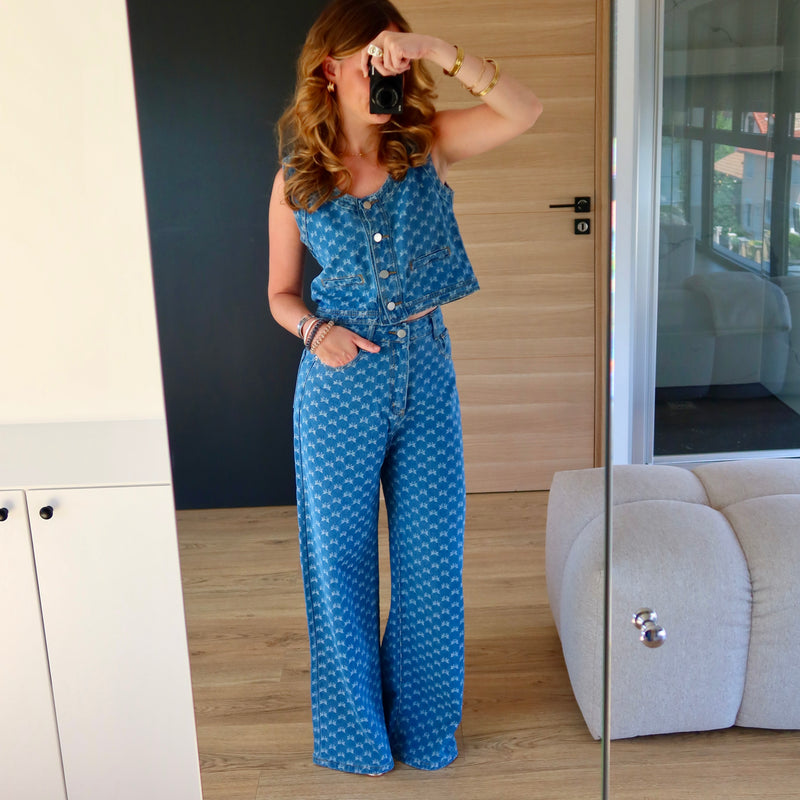 ENSEMBLE EN JEAN LANA