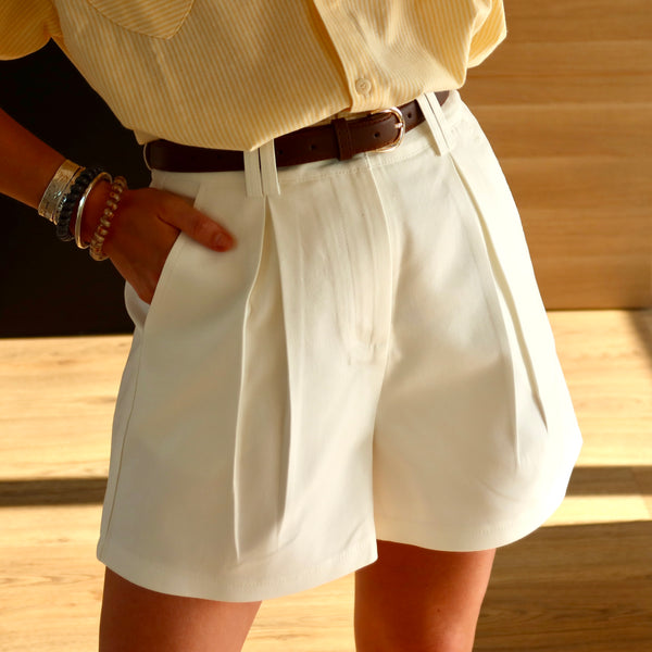 SHORT CAPRI BLANC