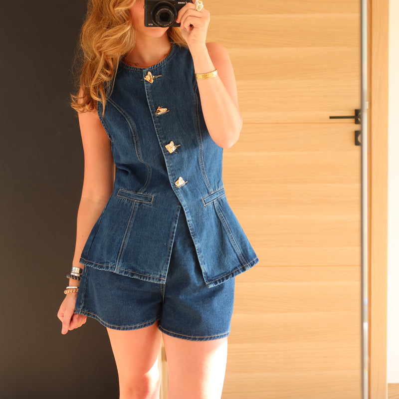 GILET BONNIE EN JEAN