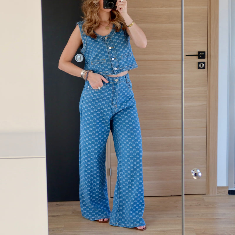 ENSEMBLE EN JEAN LANA