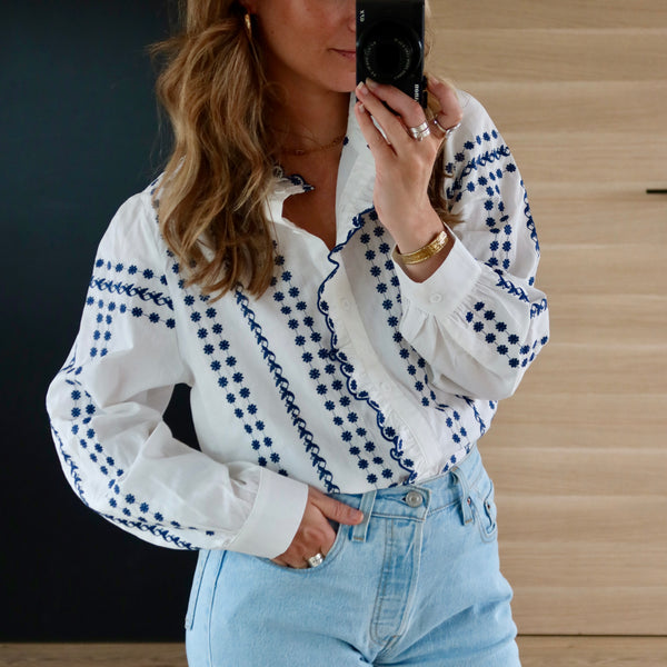 CHEMISE SIXTH BLEUE