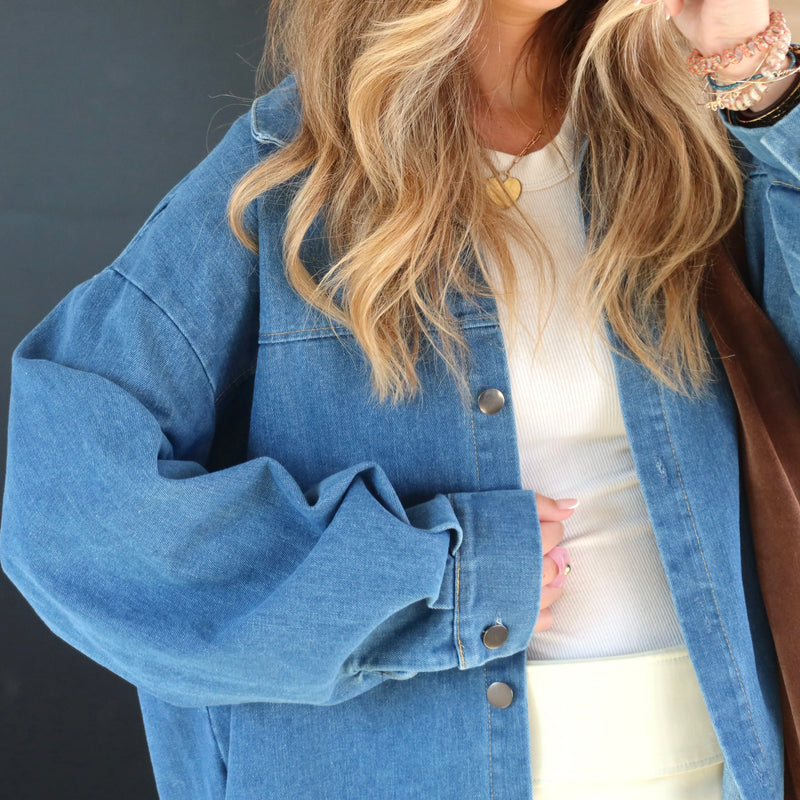 VESTE CLEMENTINE BLEU