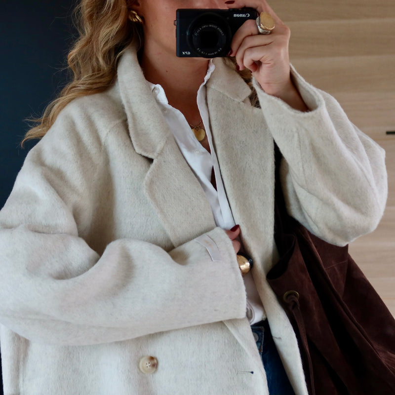 PREMIUM QUALITÉ - MANTEAU SONIA BEIGE