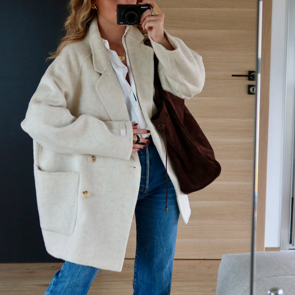 PREMIUM QUALITÉ - MANTEAU SONIA BEIGE