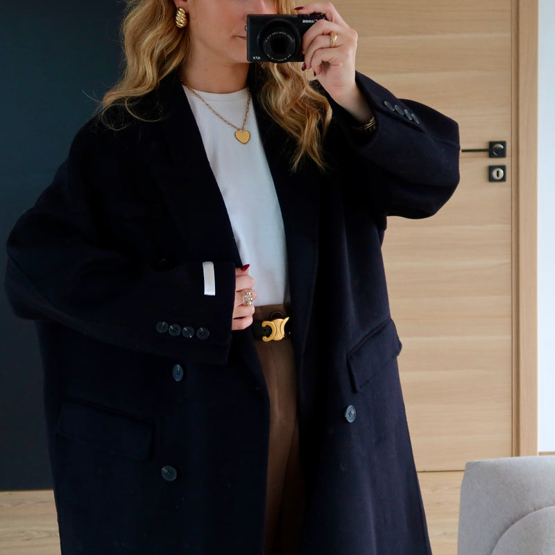 PREMIUM QUALITÉ - MANTEAU KATE NOIR