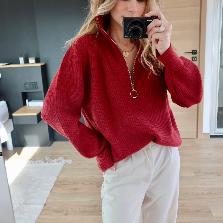 PULL TALLIA ROUGE