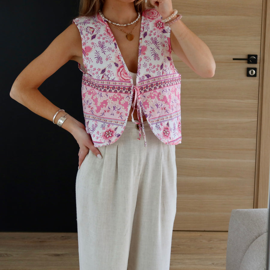 VESTE MISAO ROSE & VIOLETTE