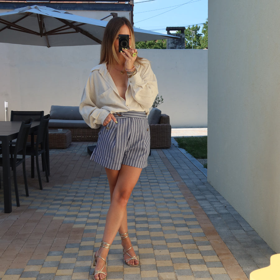 CHEMISE EN LIN PAOLA BEIGE