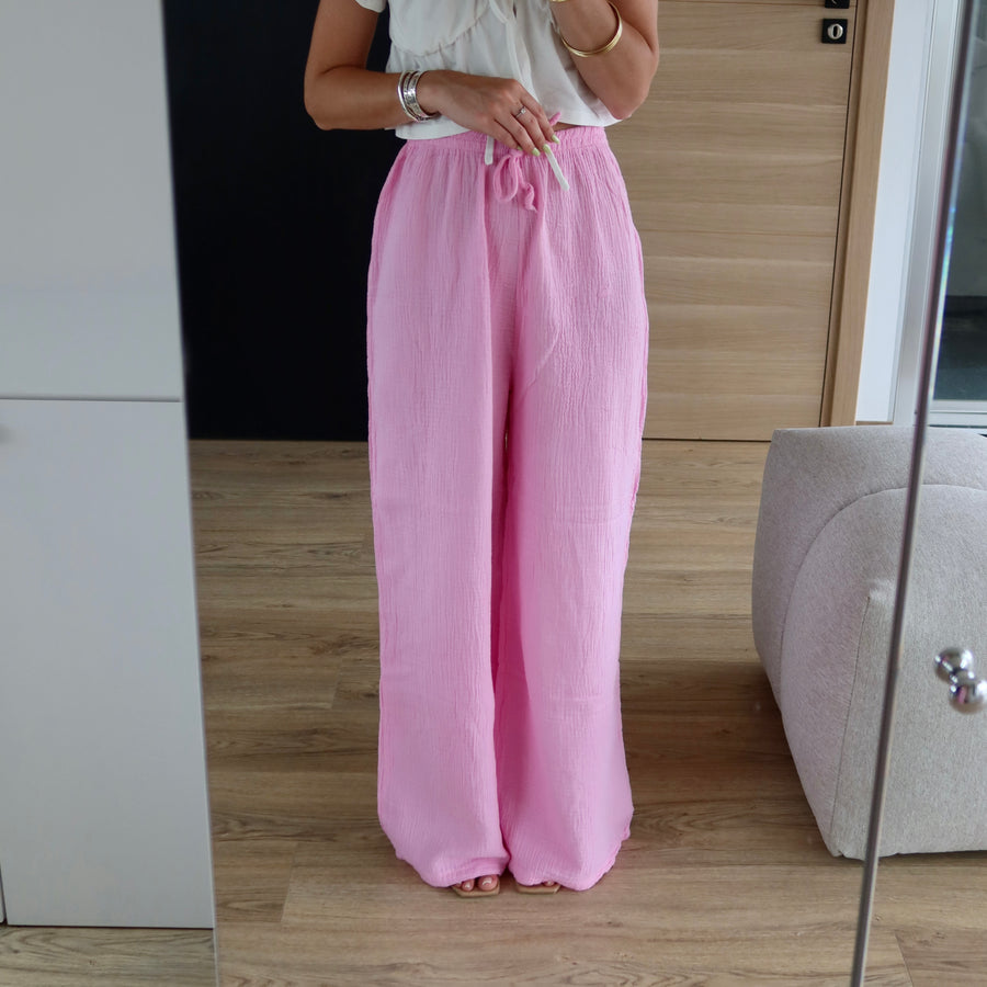 PANTALON SALT EN GAZE DE COTON