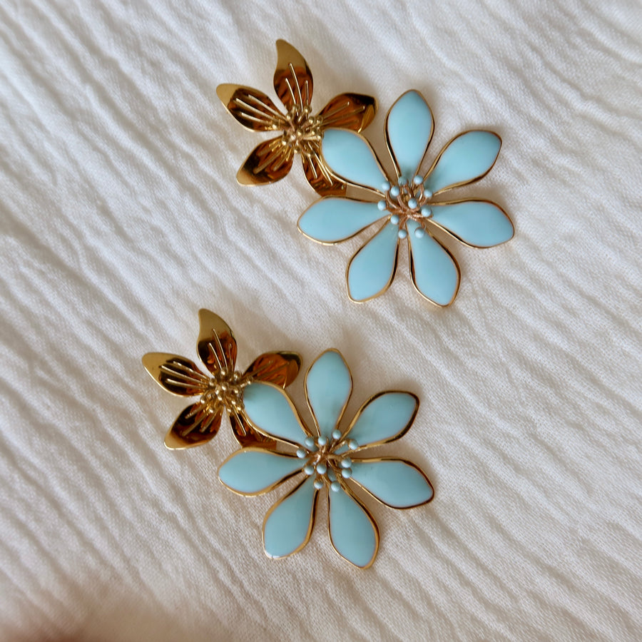 BOUCLES D’OREILLES NOURA BLEUE